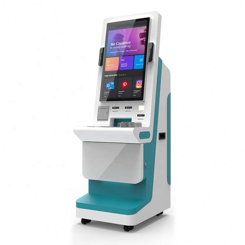 OEMODM 32inch Payment Kiosk Self Ordering Kiosk in Hospital Cash Pos Order Number Wall-mounting Information Kiosk (4)