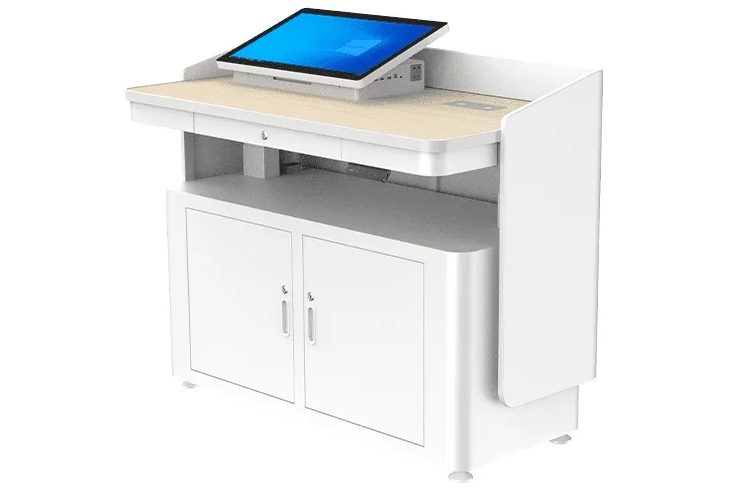 Latest Liftable Smart School Classroom Podium Enclosure