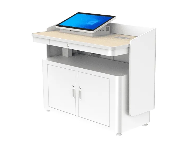 Latest Liftable Smart School Classroom Podium Enclosure