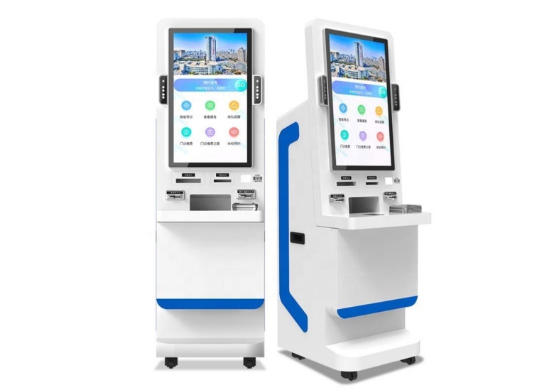 Hospital Cash Pos Mural-montaje de la información de la carcasa del kiosco