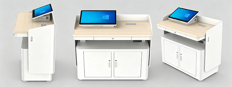 Liftable Smart Classroom Podium Enclosure