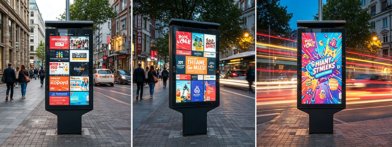 Outdoor IP65 Waterproof Large Touch Display Kiosk Enclosure