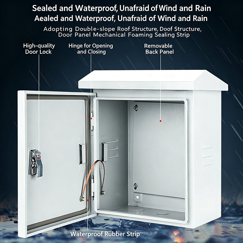 Custom Sheet Metal Outdoor Rainproof Monitoring Enclosure