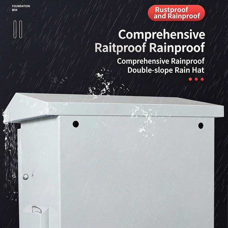 Custom Sheet Metal Outdoor Rainproof Monitoring Enclosure(5)