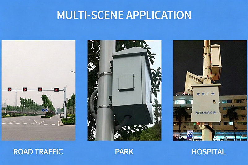Custom Sheet Metal Outdoor Rainproof Monitoring Enclosure(9)