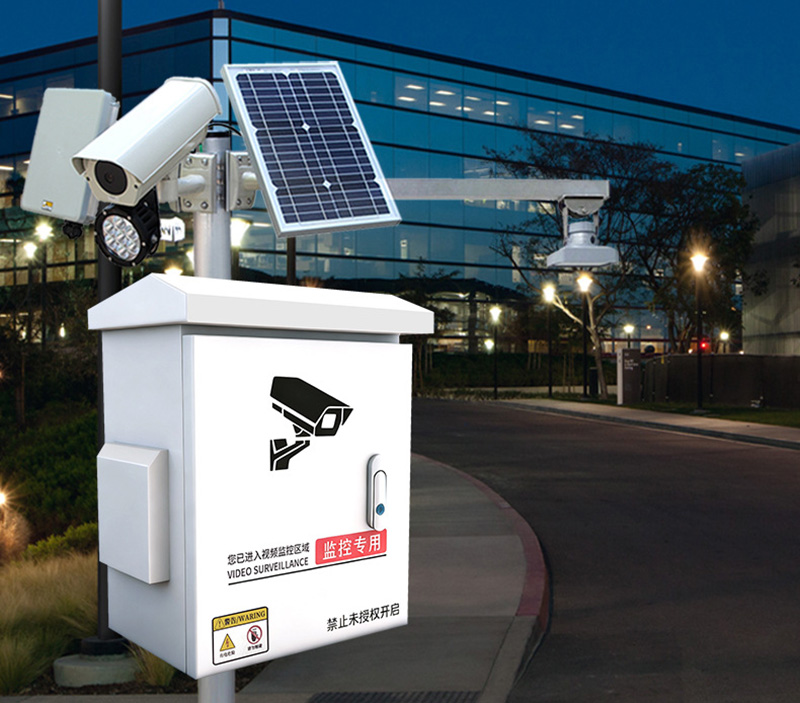 Outdoor Rainproof Pole-mounted Monitoring Box(4)