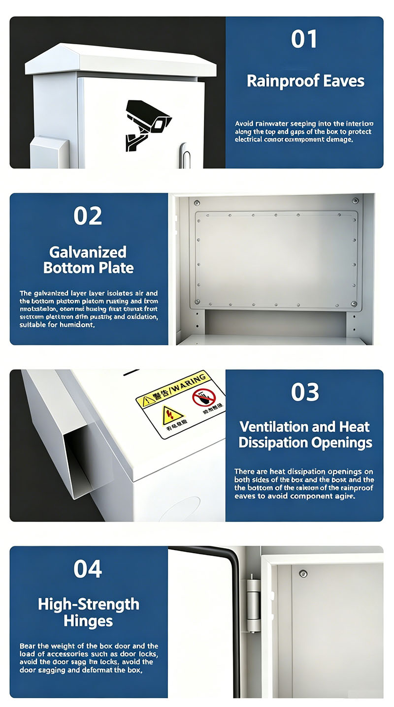 Outdoor Rainproof Pole-mounted Monitoring Box(7)