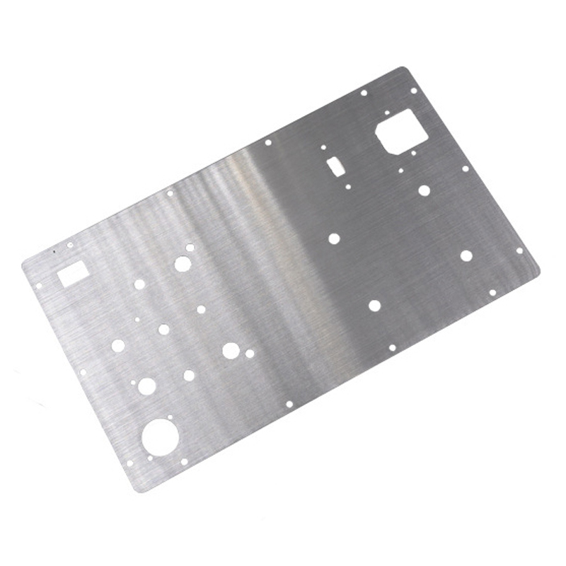6063 Aluminum Laser Perforated Sheet Metal Machined Multimedia Audio Control Panel(2)
