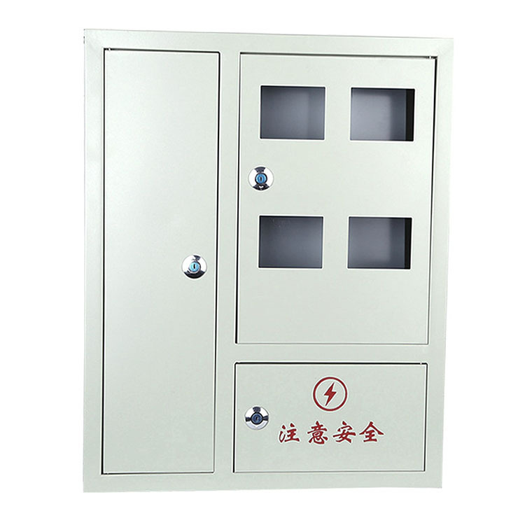Custom 3-Door Metering Distribution Box, Outdoor Waterproof & Dustproof Meter Cabinet Sheet Metal Fabrication